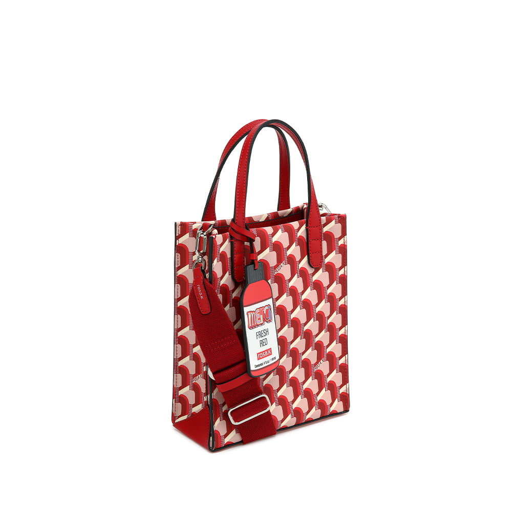 CABAS MONOGRAM TOTE REAL RED_S